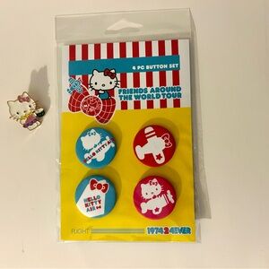 Hello Kitty Button Pins